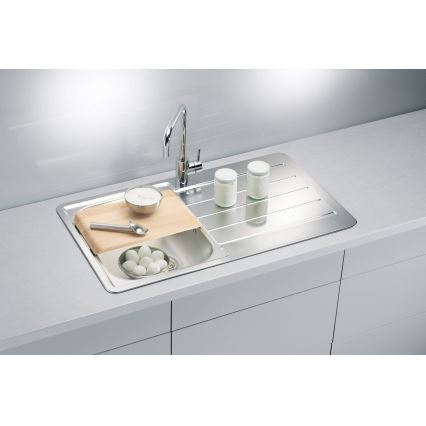 ALVEUS 1065560 - Kitchen sink LINE 86x50 cm matte steel/satin