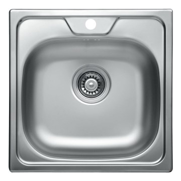 ALVEUS 1074634 - ALLUX 48 x 48 cm stainless steel kitchen sink with satin finish