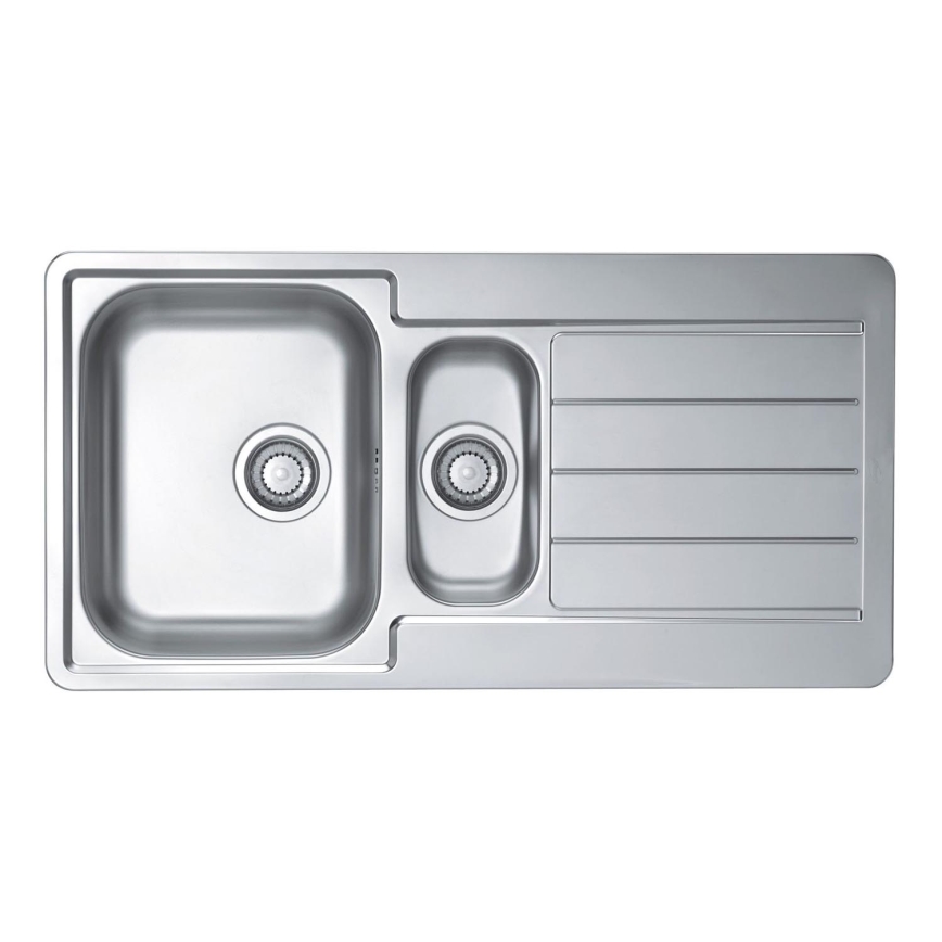 ALVEUS 1082440 - Kitchen sink LINE 98x50 cm matte steel/satin