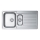 ALVEUS 1082440 - Kitchen sink LINE 98x50 cm matte steel/satin