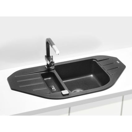 ALVEUS 1090940 - Kitchen sink NIAGARA 90x50 cm granite/black