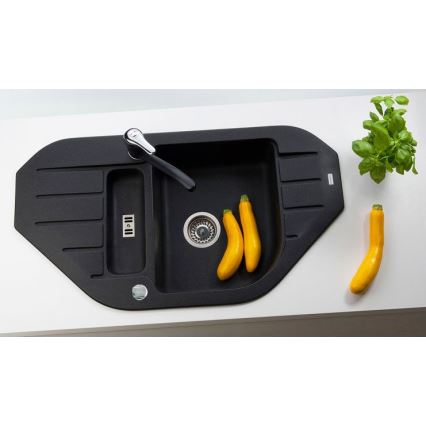 ALVEUS 1090940 - Kitchen sink NIAGARA 90x50 cm granite/black