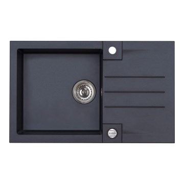 ALVEUS 1090942 - Kitchen sink ROCK 78x48 cm granite/black