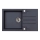 ALVEUS 1090942 - Kitchen sink ROCK 78x48 cm granite/black