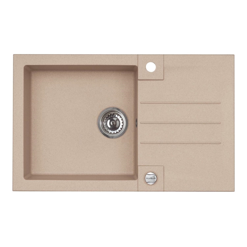 ALVEUS 1090946 - Kitchen sink ROCK 78x48 cm granite/beige