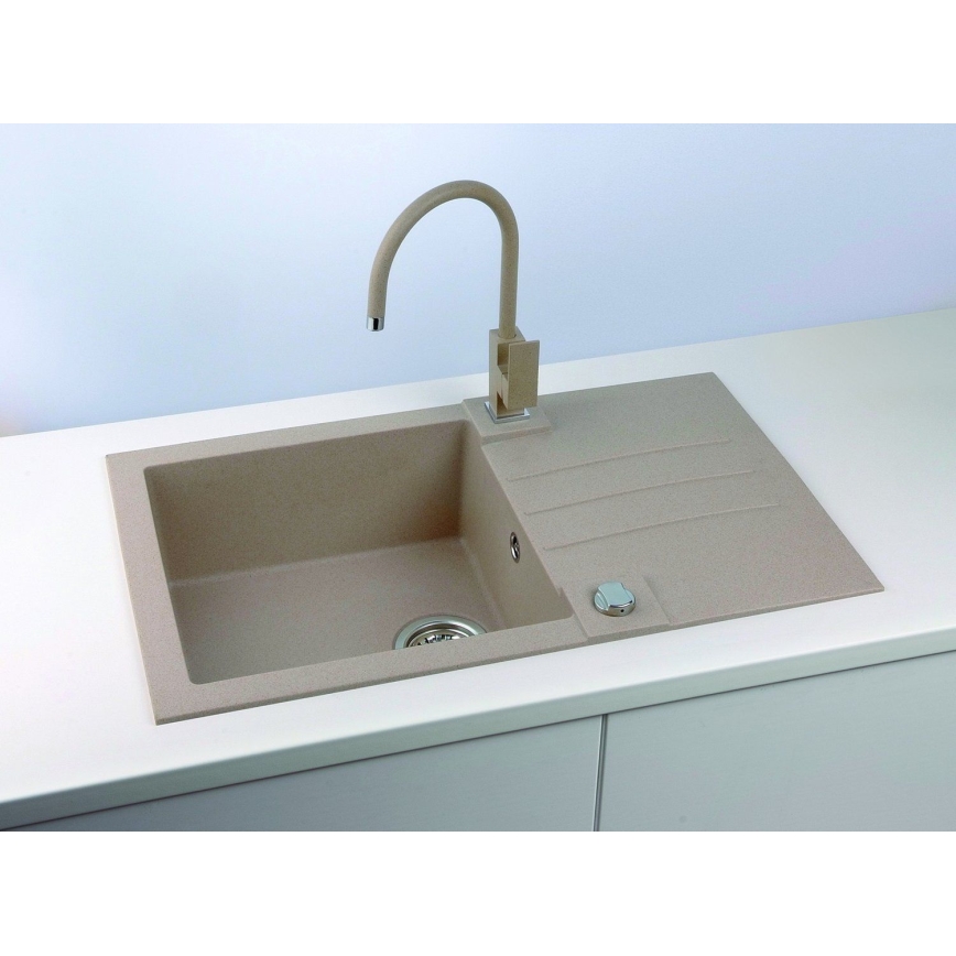 ALVEUS 1090946 - Kitchen sink ROCK 78x48 cm granite/beige