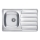 ALVEUS 1098938 - Kitchen sink ZOOM 79x50 cm satin, for top mounting