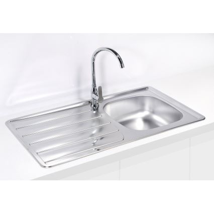 ALVEUS 1098938 - Kitchen sink ZOOM 79x50 cm satin, for top mounting