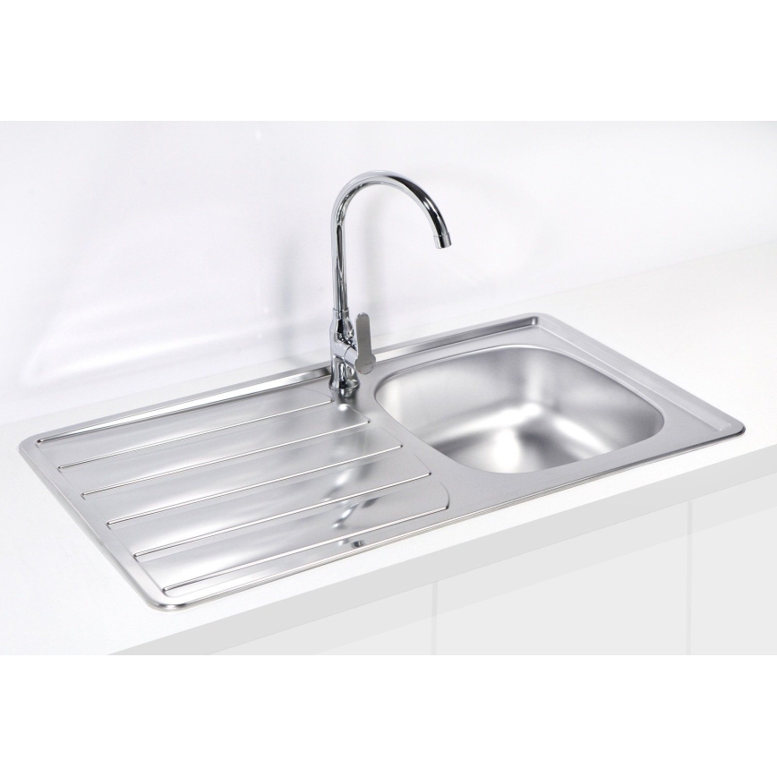 ALVEUS 1098938 - Kitchen sink ZOOM 79x50 cm satin, for top mounting