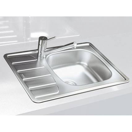 ALVEUS 1098940 - Kitchen sink ZOOM 61,5x50 cm satin, for top mounting