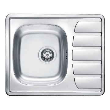 ALVEUS 1100215 - Kitchen sink ZOOM 61,5x50 cm satin, for top mounting