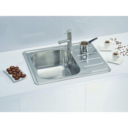 ALVEUS 1100215 - Kitchen sink ZOOM 61,5x50 cm satin, for top mounting