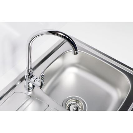 ALVEUS 1100215 - Kitchen sink ZOOM 61,5x50 cm satin, for top mounting