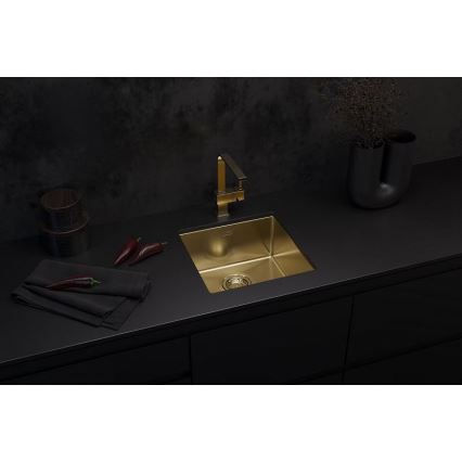 ALVEUS 1103319 - Kitchen sink QUADRIX 45x45 cm monarch gold