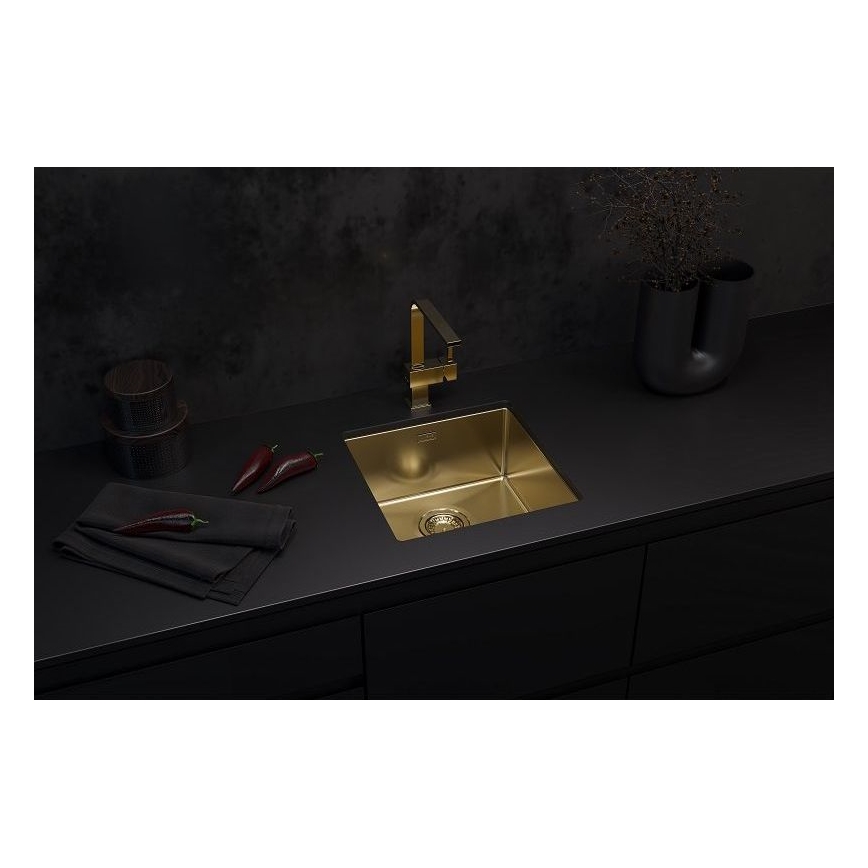 ALVEUS 1103319 - Kitchen sink QUADRIX 45x45 cm monarch gold