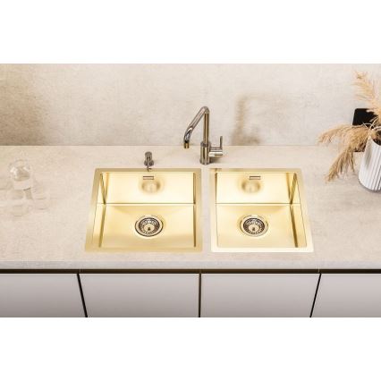 ALVEUS 1103319 - Kitchen sink QUADRIX 45x45 cm monarch gold