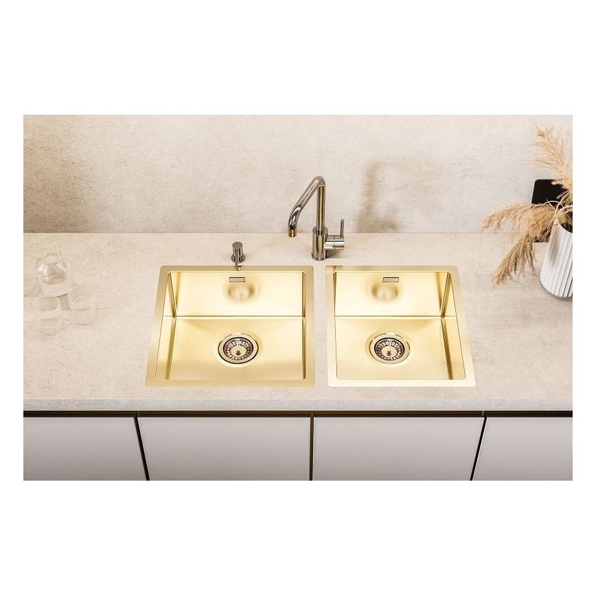 ALVEUS 1103319 - Kitchen sink QUADRIX 45x45 cm monarch gold