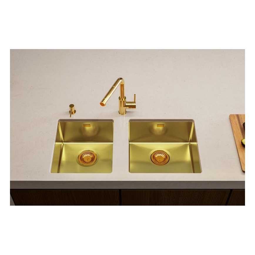 ALVEUS 1103319 - Kitchen sink QUADRIX 45x45 cm monarch gold