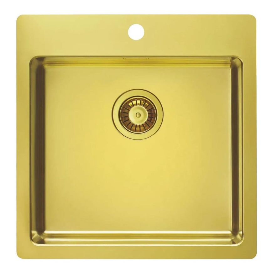 ALVEUS 1106867 - Kitchen sink PURE 52,5x51,5 cm monarch gold