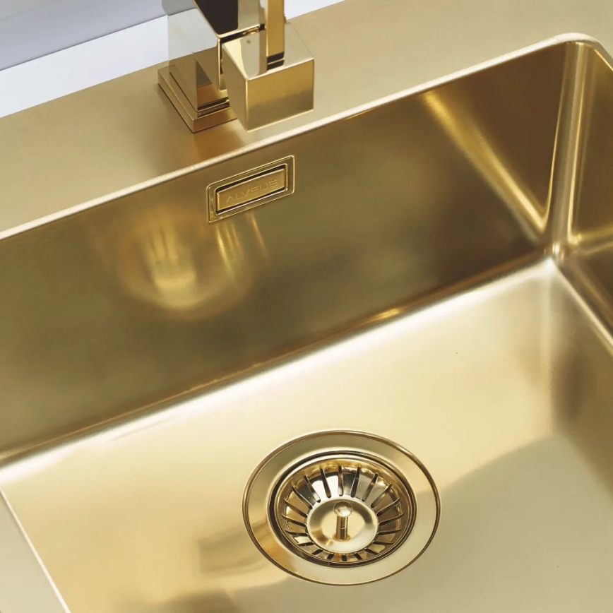ALVEUS 1106867 - Kitchen sink PURE 52,5x51,5 cm monarch gold