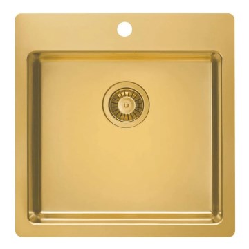 ALVEUS 1107052 - Kitchen sink PURE 52,5x51,5 cm stainless steel/bronze