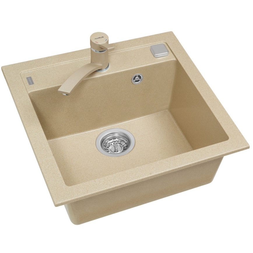 ALVEUS 1107889 - Kitchen sink FORMIC 52x51 cm granite/beige