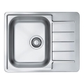 ALVEUS 1125356 - LINE Kitchen Sink 61.5 x 50 cm, Stainless Steel, Satin Finish