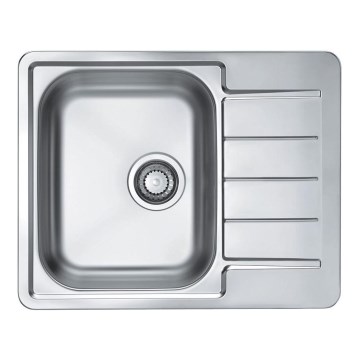 ALVEUS 1125356 - LINE Kitchen Sink 61.5 x 50 cm, Stainless Steel, Satin Finish