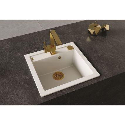 ALVEUS 1128395 - Kitchen sink FORMIC 52x51 cm granite/white