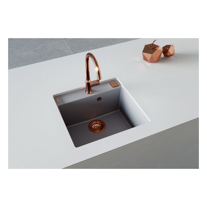 ALVEUS 1128395 - Kitchen sink FORMIC 52x51 cm granite/white