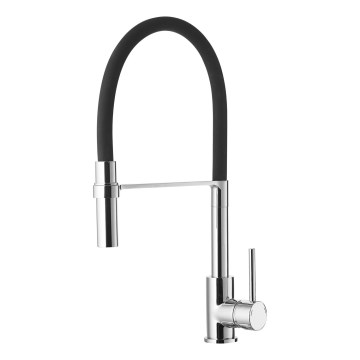 ALVEUS 1129024 - Sink tap with flexible arm ELIA 45 cm shiny chrome/black