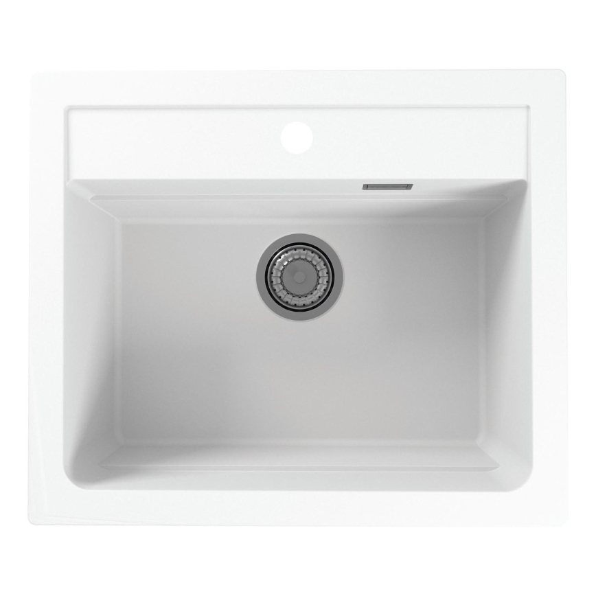 ALVEUS 1131991 - Kitchen sink ATROX 59x50 cm granite/white