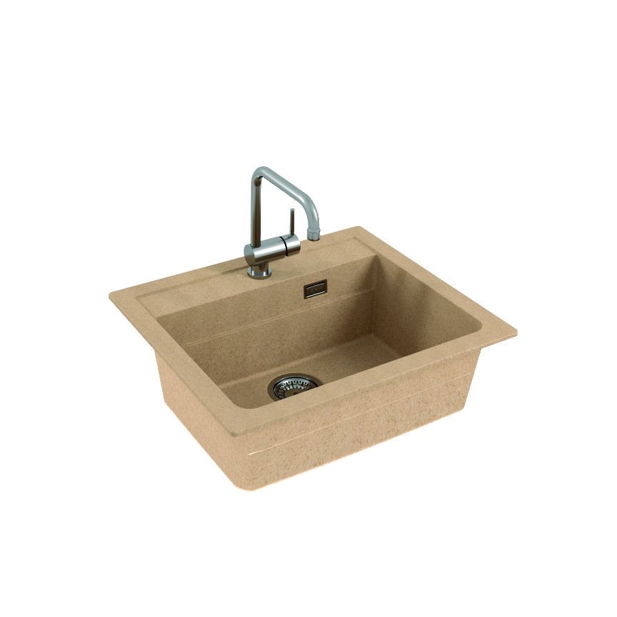 ALVEUS 1131994 - Kitchen sink ATROX 59x50 cm granite/beige