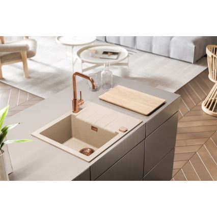 ALVEUS 1132017 - Kitchen sink CADIT 59x50 cm granite/white