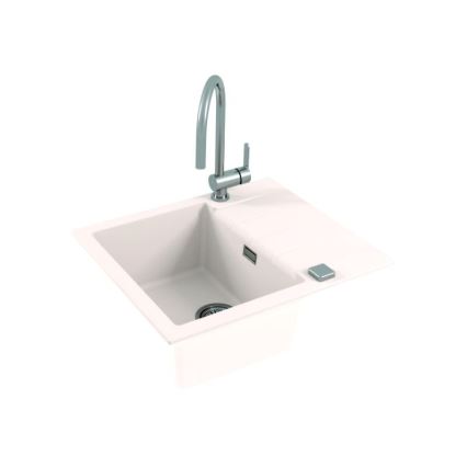 ALVEUS 1132017 - Kitchen sink CADIT 59x50 cm granite/white