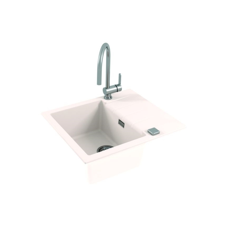 ALVEUS 1132017 - Kitchen sink CADIT 59x50 cm granite/white