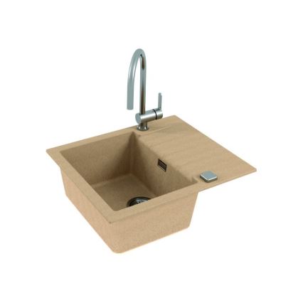 ALVEUS 1132019 - Kitchen sink CADIT 59x50 cm granite/beige