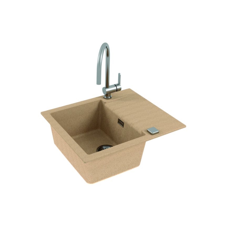 ALVEUS 1132019 - Kitchen sink CADIT 59x50 cm granite/beige