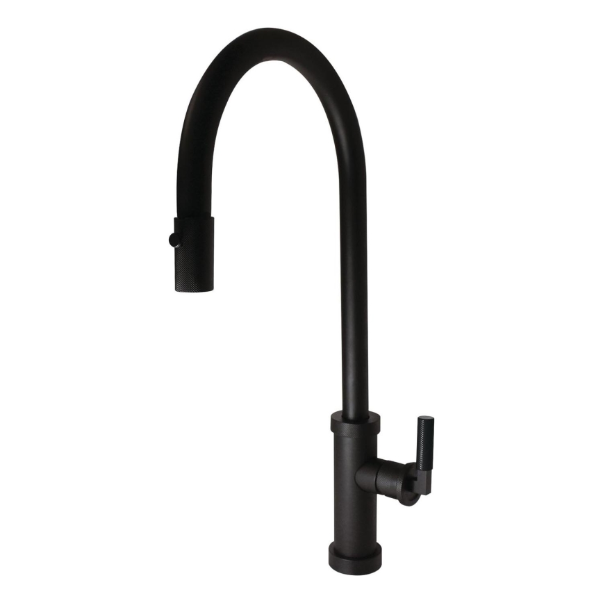 ALVEUS 1132179 - Sink tap with pull-out sprayer NERINA 46,8 cm black