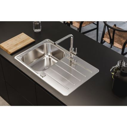 ALVEUS 1136608 - Kitchen sink LINE 79x50 cm stainless steel/satin, without eccentric