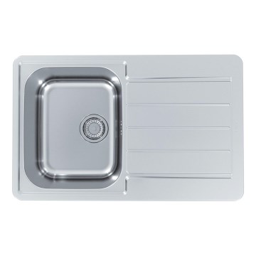 ALVEUS 1136608 - LINE kitchen sink 79 x 50 cm, stainless steel with satin finish, without pop-up waste