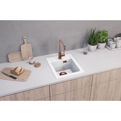 ALVEUS 1139079 - Kitchen sink ATROX 50x40 cm granite/white