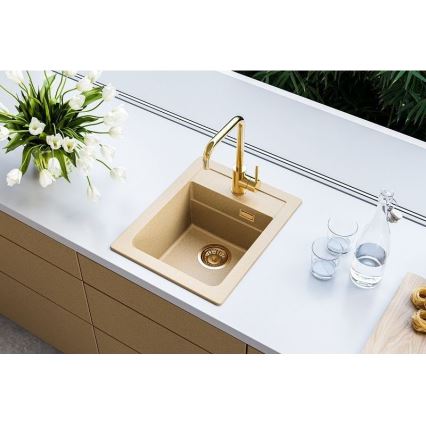 ALVEUS 1139769 - Kitchen sink ATROX 50x40 cm granite/beige
