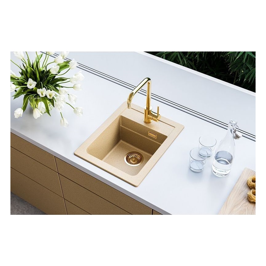 ALVEUS 1139769 - Kitchen sink ATROX 50x40 cm granite/beige