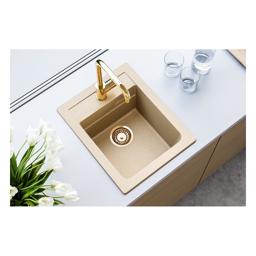 ALVEUS 1139769 - Kitchen sink ATROX 50x40 cm granite/beige