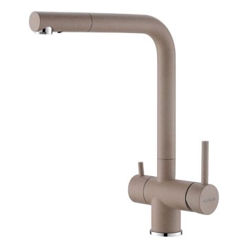 ALVEUS 1139807 - Sink tap AGUILA 33,3 cm granite/beige