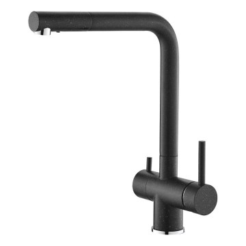 ALVEUS 1139808 - Sink tap AGUILA 33,3 cm granite/black