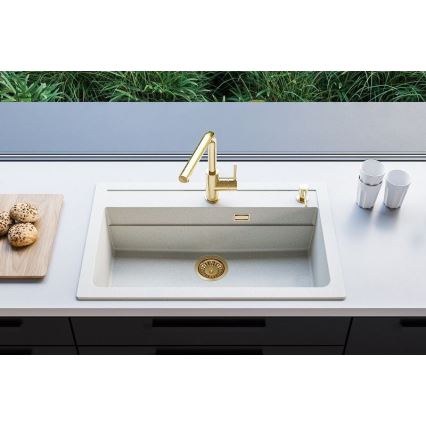 ALVEUS 1140443 - Kitchen sink ATROX 79x50 cm granite/white