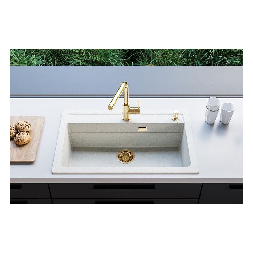 ALVEUS 1140443 - Kitchen sink ATROX 79x50 cm granite/white