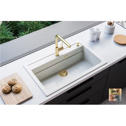 ALVEUS 1140443 - Kitchen sink ATROX 79x50 cm granite/white